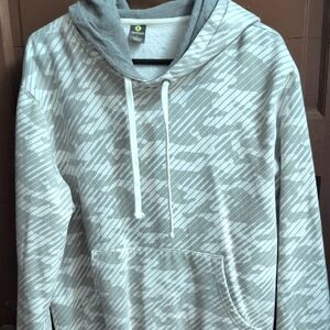 Men's Gray Patterned Hoodie